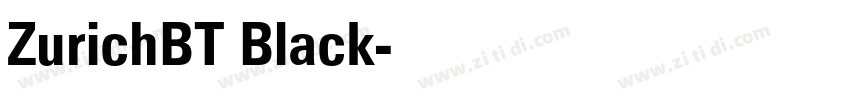 ZurichBT Black字体转换